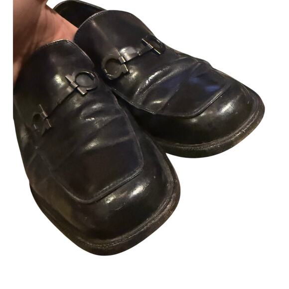 Salvatore Ferragamo Black Loafers Mens Sz. 11 - Picture 5 of 11
